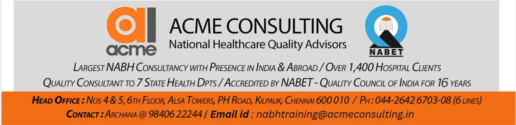 NABH Training Program